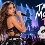 Tate McRae tour featuring a live concert performance on stage