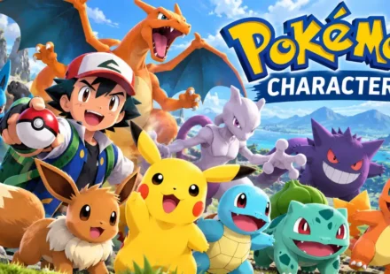 Pokemon characters featuring popular creatures from the Pokémon world