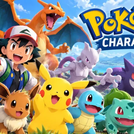 Pokemon characters featuring popular creatures from the Pokémon world